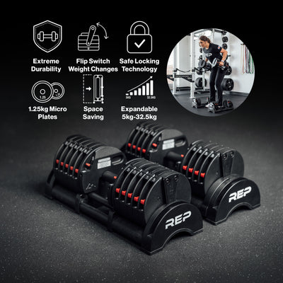 QuickDraw™ - Adjustable Dumbbell (KG)